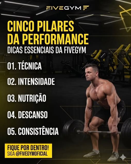Post: Cinco pilares da performance, dicas essenciais da Five Gym